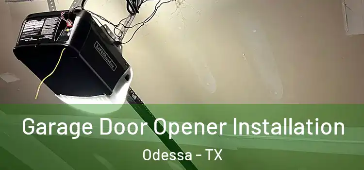  Garage Door Opener Installation Odessa - TX