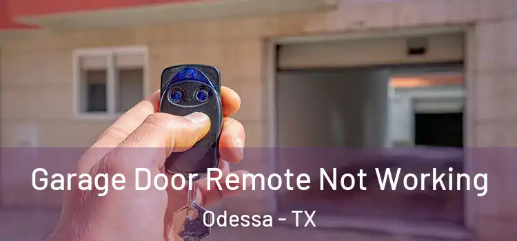  Garage Door Remote Not Working Odessa - TX